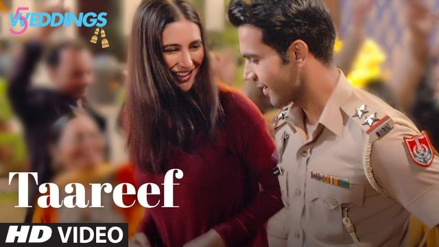 Hindi Song | Full HD |  Taareef Video | 5 Weddings | Raj Kummar Rao, Nargis Fakhri | Palak Muchhal , Romy Tahlie, Rockon T